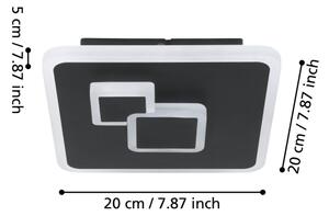 Eglo 30658 - LED Stropné svietidlo CADEGAL LED/7,8W/230V čierna