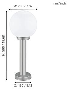 EGLO 30206 - Vonkajšia lampa NISIA 1xE27/60W