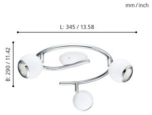 EGLO 31003 - LED Bodové svietidlo BIMEDA 3xGU10/3W LED