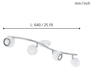 EGLO 31004 - LED Bodové svietidlo BIMEDA 4xGU10/3W LED