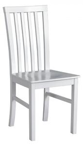 Jedálenska stolička KLAUS 1D - biela