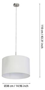 Eglo 31571 - Luster na lanku PASTERI 1xE27/60W/230V
