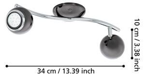 EGLO 31006 - LED Bodové svietidlo BIMEDA 2xGU10/3W LED