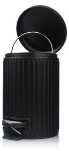 H&S Decoration Odpadkový kôš Line, čierna, 3L