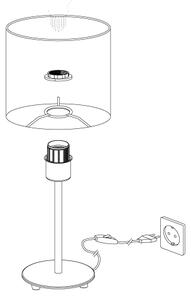 Eglo 31596 - Stolná lampa PASTERI 1xE27/60W/230V