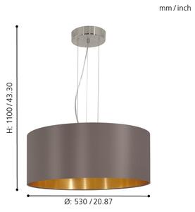 Eglo 31608 - Luster na lanku MASERLO 3xE27/60W/230V