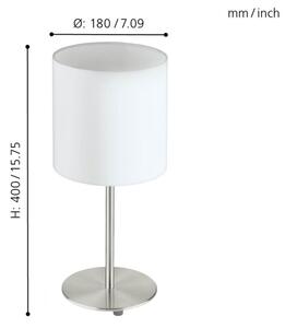 Eglo 31594 - Stolná lampa PASTERI 1xE27/60W/230V