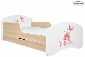 Detská posteľ so zásuvkou 140x70 PRINCESS + matrace ZADARMO!