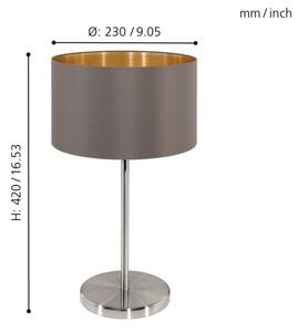Eglo 31631 - Stolná lampa MASERLO 1xE27/60W/230V