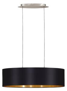 Eglo 55266 - Luster na lanku MASERLO 2xE27/60W/230V čierna