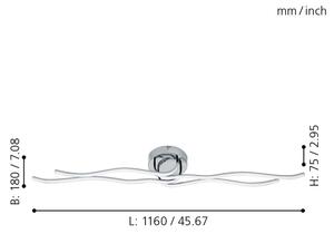 Eglo 31996 - LED stropné svietidlo RONCADE LED/40W/230V