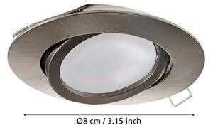Eglo 31689 - SÚPRAVA 3x LED zapustených stropných svietidiel TEDO 3xGU10-LED/5W/230V