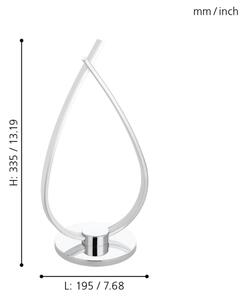 Eglo 31997 - LED stolná lampa RONCADE LED/14W/230V
