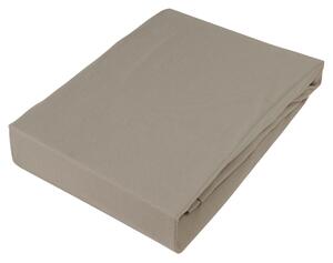 NAPÍNACIA PLACHTA NA BOXSPRIN, džersej, taupe, 90/220 cm Novel - Obliečky & plachty