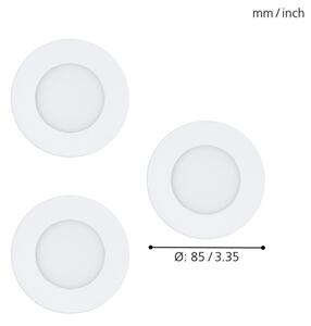 Eglo 32881-SADA 3x LED RGB stmievateľné podhľadové svietidlo FUEVA-C LED/3W/230V