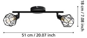 Eglo 32766 - LED Bodové svietidlo ZAPATA 2xG9/3W/230V