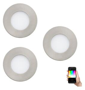 Eglo 32882-SADA 3x LED RGB stmievateľných podhľadových svietidiel FUEVA-C LED/3W/230V