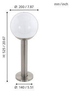 Eglo 33565 - LED stmievateľné vonkajšie svietidlo NISIA-C 1xE27/9W/230V 525 mm IP44