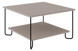 Sivý konferenčný stolík 80x80 cm Tonka – Marckeric