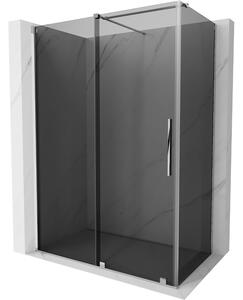 Mexen Velar, sprchový kút s posuvnými dverami 130 x 70 cm, 8mm šedé sklo, chrómová, 871-130-070-41-01