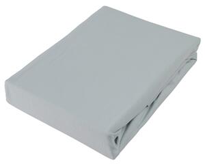 NAPÍNACIA PLACHTA NA BOXSPRIN, džersej, strieborná, 90/220 cm Novel - Obliečky & plachty