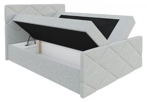 Posteľ s matracom a roštom HALKA - 120x200, šedá 1 + topper ZDARMA