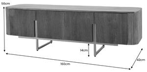 Dizajnový TV stolík Daichi 160 cm mango