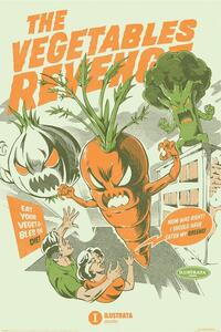 Plagát, Obraz - Ilustrata - The Vegetables Revenge, (61 x 91.5 cm)