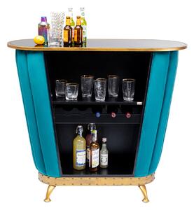 After Work barový stolík modrý/zlatý