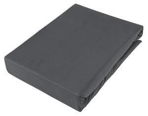 NAPÍNACIA PLACHTA NA BOXSPRIN, džersej, antracitová, 90/220 cm Novel - Obliečky & plachty