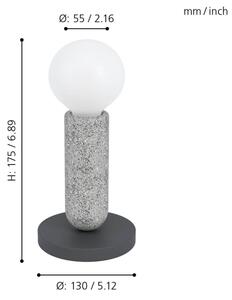 Eglo 39835 - Stolná lampa GIACONECCHIA 1xE27/40W/230V
