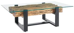 Dizajnový konferenčný stolík Shark 130 cm teak