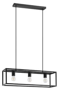 Eglo 43032 - Luster na lanku ELDRICK 3xE27/40W/230V čierna