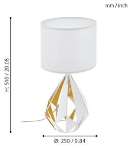 Eglo 43078 - Stolná lampa CARLTON 1xE27/60W/230V