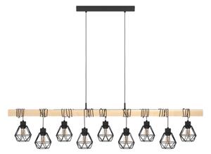 Eglo 44077 - Závesný luster na lanku TOWNSHEND 9xE27/60W/230V