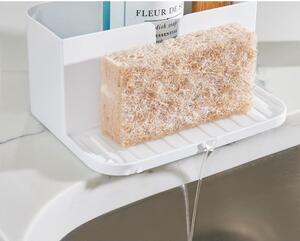 Biely stojan na umývacie prostriedky z recyklovaného plastu Eco System – iDesign