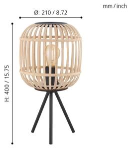 Eglo 43218 - Stolná lampa BORDESLEY 1xE27/28W/230V