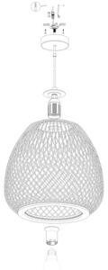 Eglo 43261 - Luster na lanku DEMBLEBY 1xE27/40W/230V