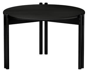 Čierny okrúhly konferenčný stolík z borovicového dreva ø 60 cm Sticks – Karup Design