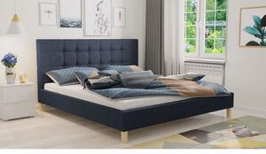 Čalúnená posteľ bez matraca 180x200 cm NEWARK - modrá