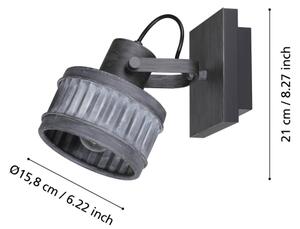Eglo 43444 - Bodové svietidlo TURROCK 1xE27/28W/230V