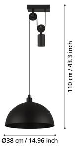 Eglo 43435 - Luster na lanku WINKWORTH 1 1xE27/40W/230V