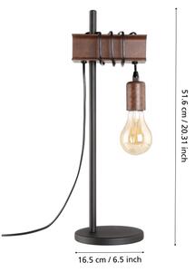 Eglo 43525 - Stolná lampa TOWNSHEND 1xE27/10W/230V
