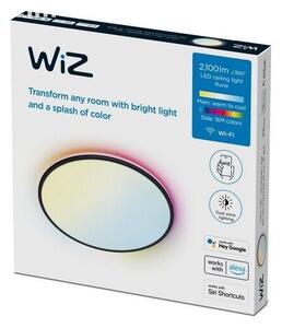 WiZ TunableWhite 8719514554290 prisadené stropné svietidlo Rune LED 21W | 2100lm | 2700-6500K- čierna