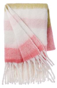 Cozy Living Bytové Doplnky - Mathea Throw Striped Coral Cozy Living - Lampemesteren