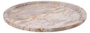 Cozy Living Bytové Doplnky - Emilie Tray Round L Marble Cozy Living - Lampemesteren