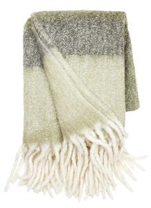 Cozy Living Bytové Doplnky - Mathea Throw Striped Moss Cozy Living - Lampemesteren