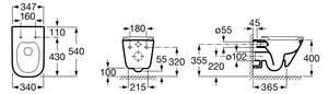 Súprava podomietkový modul GEBERIT DUOFIX BASIC + priečny nosník modulu + závesná WC misa ROCA GAP + doska FREDDY