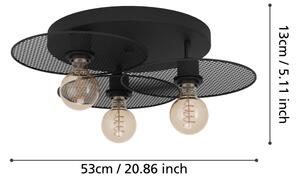 Eglo 43728 - Stropné svietidlo IKESTON 3xE27/40W/230V