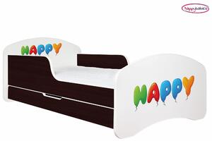Detská posteľ so zásuvkou 140x70 HAPPY + matrace ZADARMO!